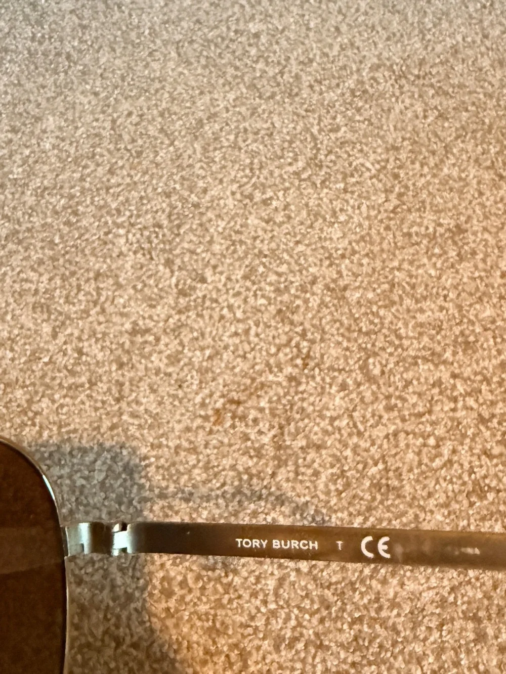 Tory Burch Aviator Sunglasses in Brown with Silver Frame